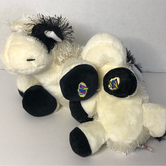 Ganz Wedkinz Cow and Lil’ Kinz Cow Plush Lot No Code Cow Mom and Baby - Picture 2 of 3